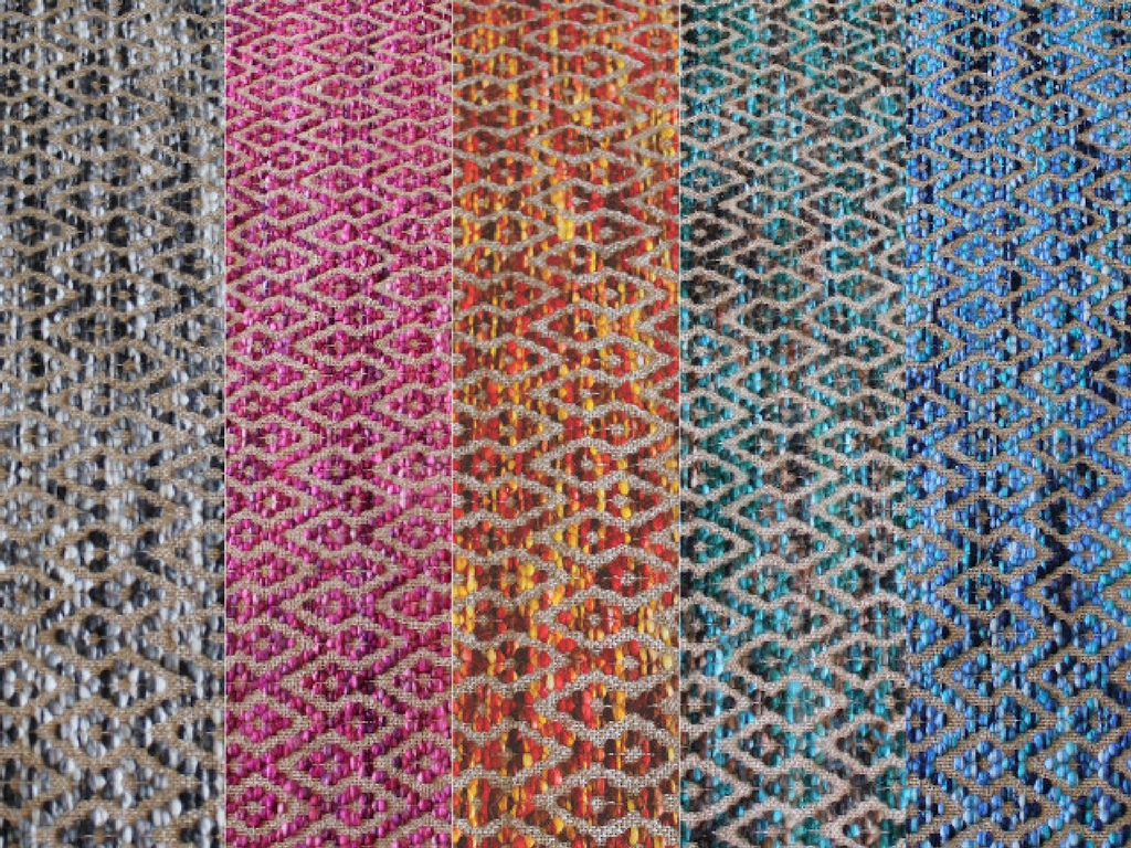 Colourful texture rug